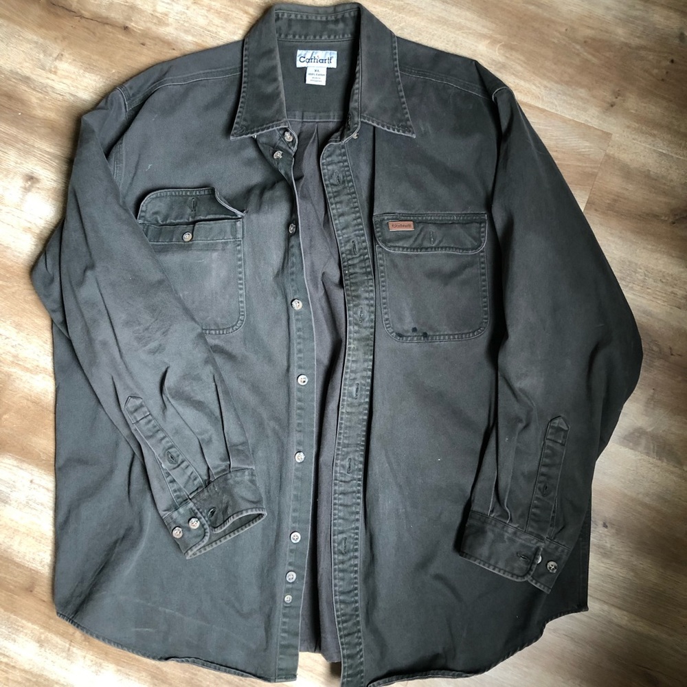 Carhartt heavyweight button up shirt